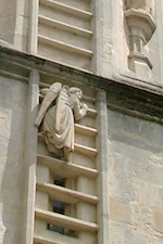 Photo: Climbing angel at Salisbury Cathedral, © by Harry Griswold