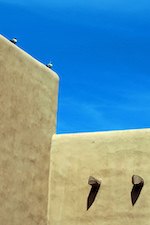 Photo: Pigeons on museum roof, © by Harry Griswold